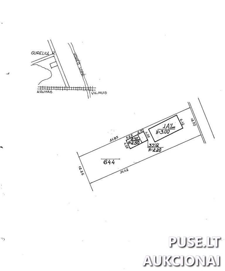 Gyvenamasis namas Pastatai Gurelių g. 63, 25124 Vilnius, Vilniaus m. sav. 1
