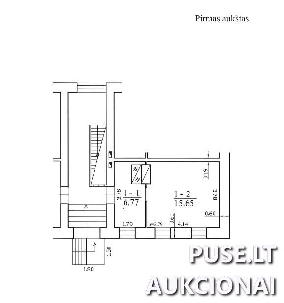 Butas Patalpos/Butai P. Vileišio g. 14A, 10306 Vilnius, Vilniaus m. sav. 2