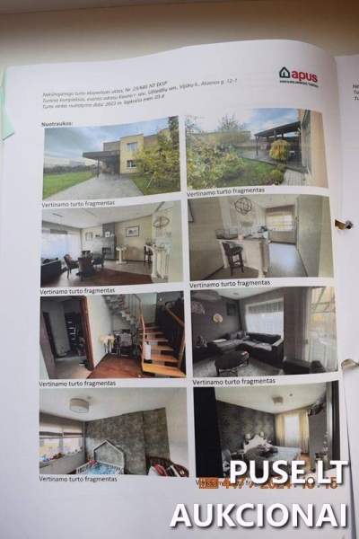 Butas Kauno rajone, Vijūkų kaime, Aluonos g. 12-1 parduodamas aukcione, pradinė kaina 162000 EUR