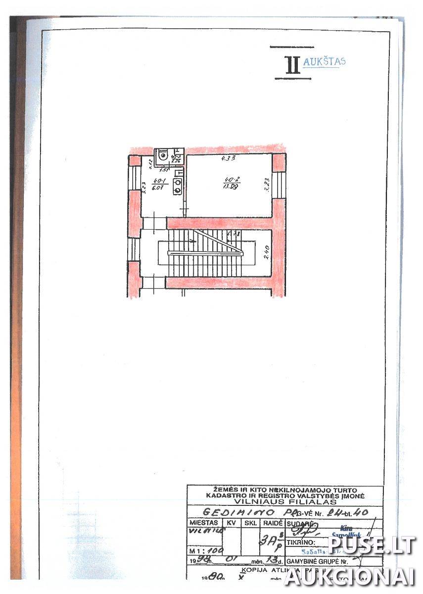 Butas Patalpos/Butai Gedimino pr. 24A, 01103 Vilnius, Vilniaus m. sav. 1