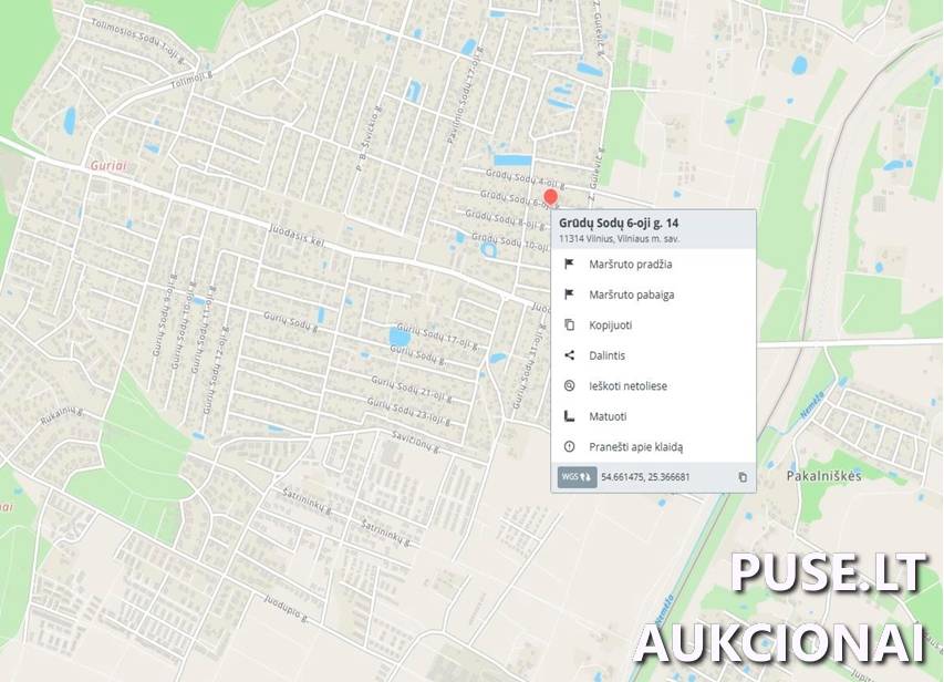 Žemės sklypas Sklypai Grūdų Sodų 14-oji g. 6, 11314 Vilnius, Vilniaus m. sav. 1