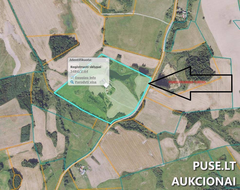 Žemės sklypas Sklypai Adomaičiai 5, 86290, Pakražančio sen., Kelmės r. sav. 2
