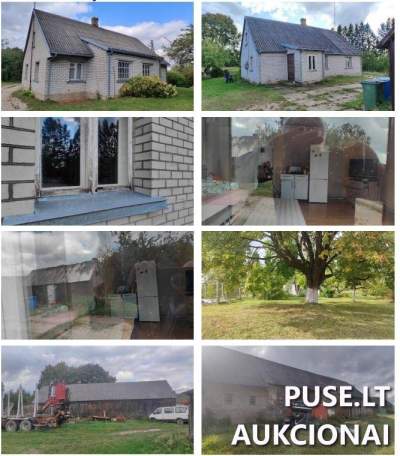 11.18 HA Žemės sklypas su namu Kelmės rajone, Adomaičių kaime, 54080 EUR