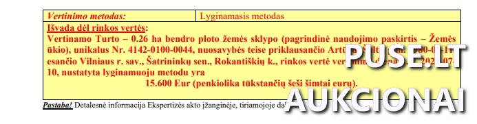 Žemės sklypas Sklypai Rokantiškės, Šatrininkų sen., Vilniaus r. sav. 2