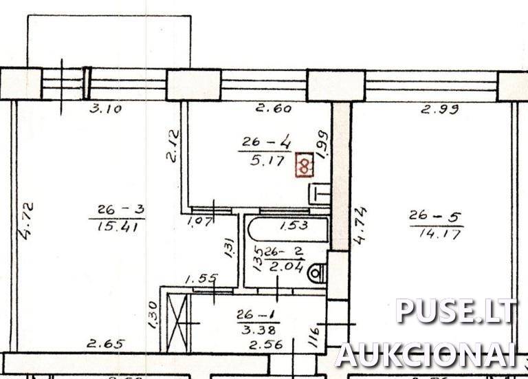 Butas Patalpos/Butai Dominikonų g. 3, 01131 Vilnius, Vilniaus m. sav. 1