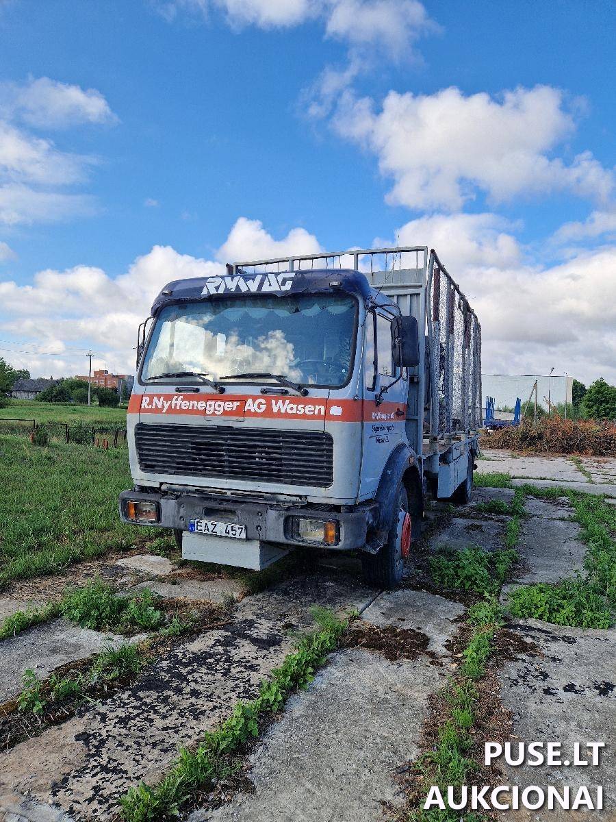 Miškavežis Mercedes Benz 1635 su manipuliatoriumi HIAB-FOCO Krovininis automobilis nuo 3,5t. iki 12t. 2
