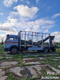 Krovininis automobilis nuo 3,5t. iki 12t. - Miškavežis Mercedes Benz 1635 su manipuliatoriumi HIAB-FOCO