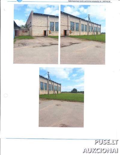 Sporto salė Kelmės rajone, Maironių k., 737 kv. m. pradinė kaina 36210 EUR