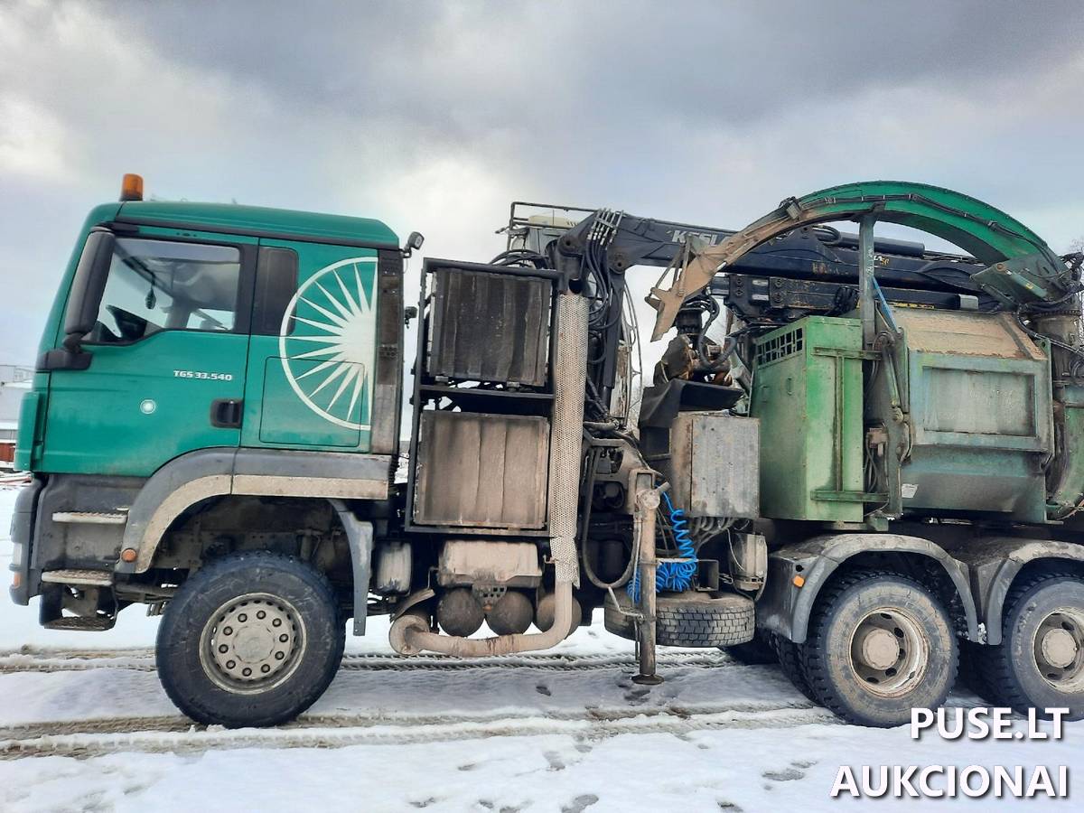 Medienos smulkintuvas MAN TGS 33.540 6X6 BB Nenurodyta 5