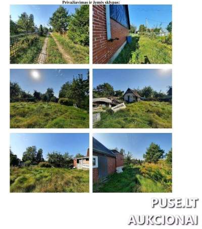 Žemės sklypas Kauno rajone, Gervėnupyje (Magnolijų g. 1) aukcione - pradinė kaina 20800 EUR