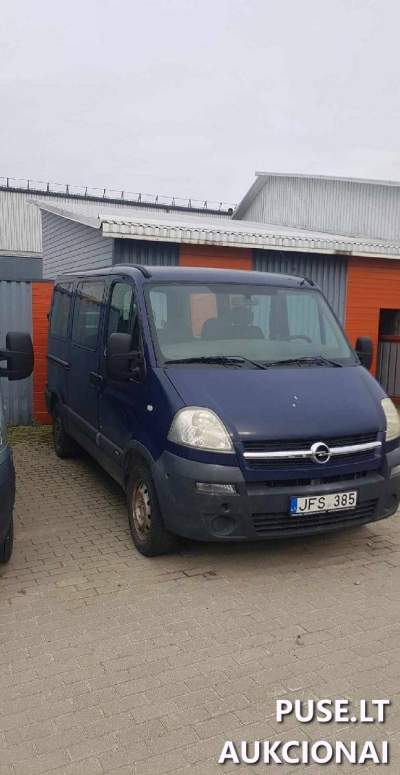 Lengvasis automobilis Opel Movano JFS385 pradinė kaina 2000 EUR - Varžytynės