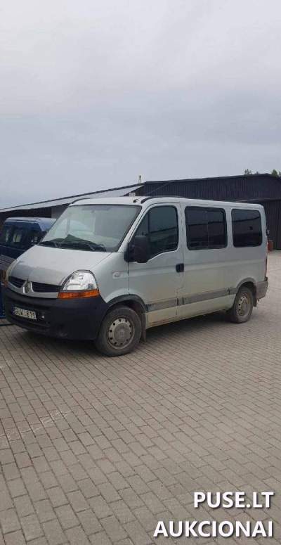 Transporto priemonė Renault Master parduodama aukcione nuo 2500 EUR