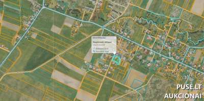 Parduodamos žemės sklypo dalys Skuodo rajone, Notėnų kaime, Klevų g. 16, pradinė kaina 2529 EUR