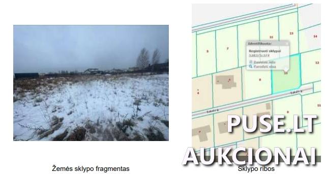 Žemės sklypas Sklypai Sakalo g. 10, 54306 Vijūkai, Užliedžių sen., Kauno r. sav. 1