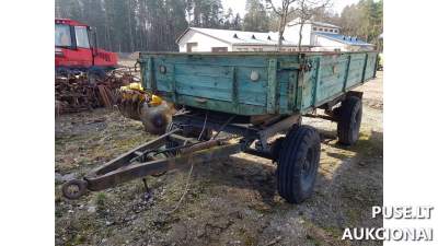 Traktoriaus priekaba TAŠKENTO TG 2PTS 4 aukcione Ukmergėje, pradinė kaina 1000 EUR