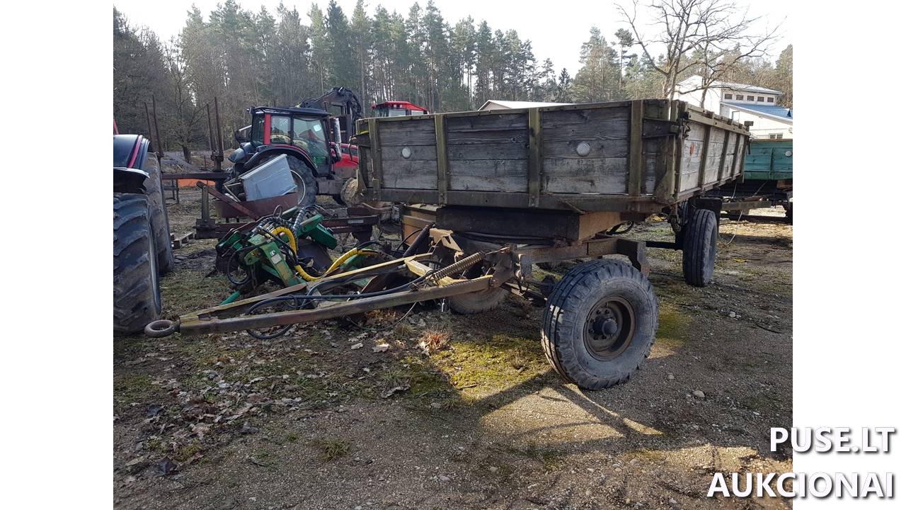 Traktoriaus priekaba 2PTS 4 TAŠKENTO TG Inv. Nr. 36-2090 Traktoriai, savaeigės mašinos, priekabos, puspriekabės 2