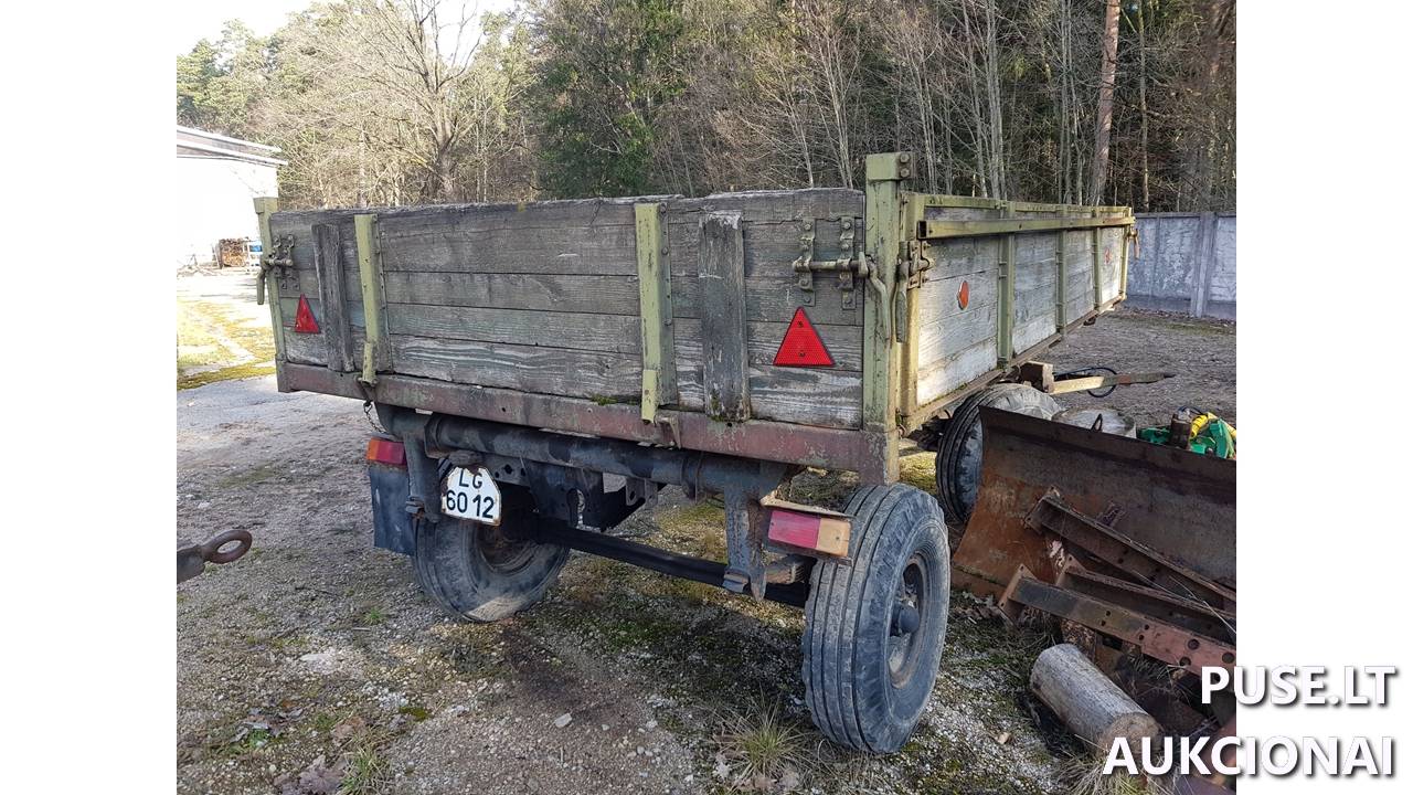Traktoriaus priekaba 2PTS 4 TAŠKENTO TG Inv. Nr. 36-2090 Traktoriai, savaeigės mašinos, priekabos, puspriekabės 3