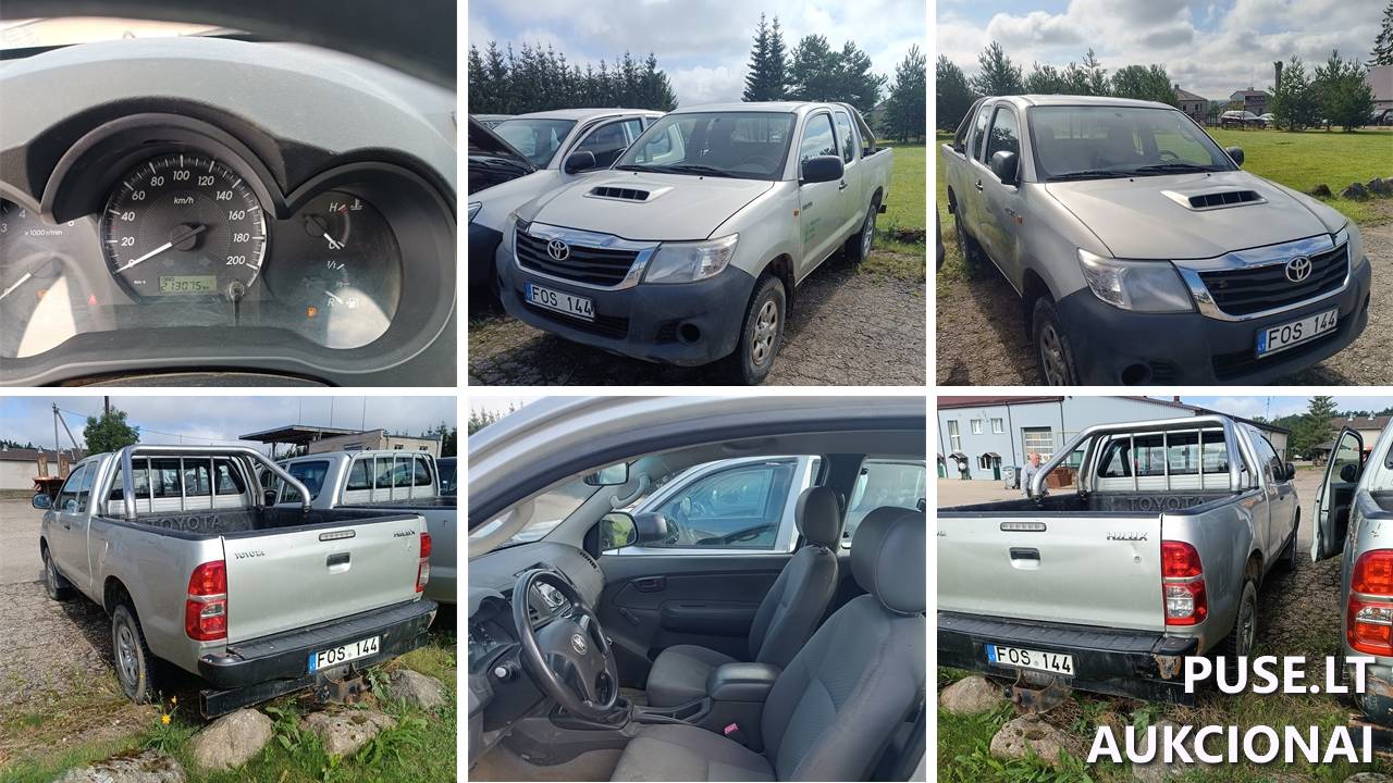 Lengvasis automobilis TOYOTA HILUX Inv. nr. 25-674/2329 Traktoriai, savaeigės mašinos, priekabos, puspriekabės 1