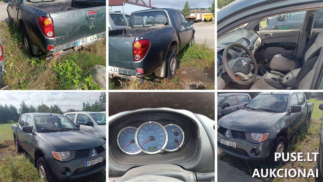 Lengvasis automobilis MITSUBISHI L200 Inv. Nr. 33-124152 Traktoriai, savaeigės mašinos, priekabos, puspriekabės 1