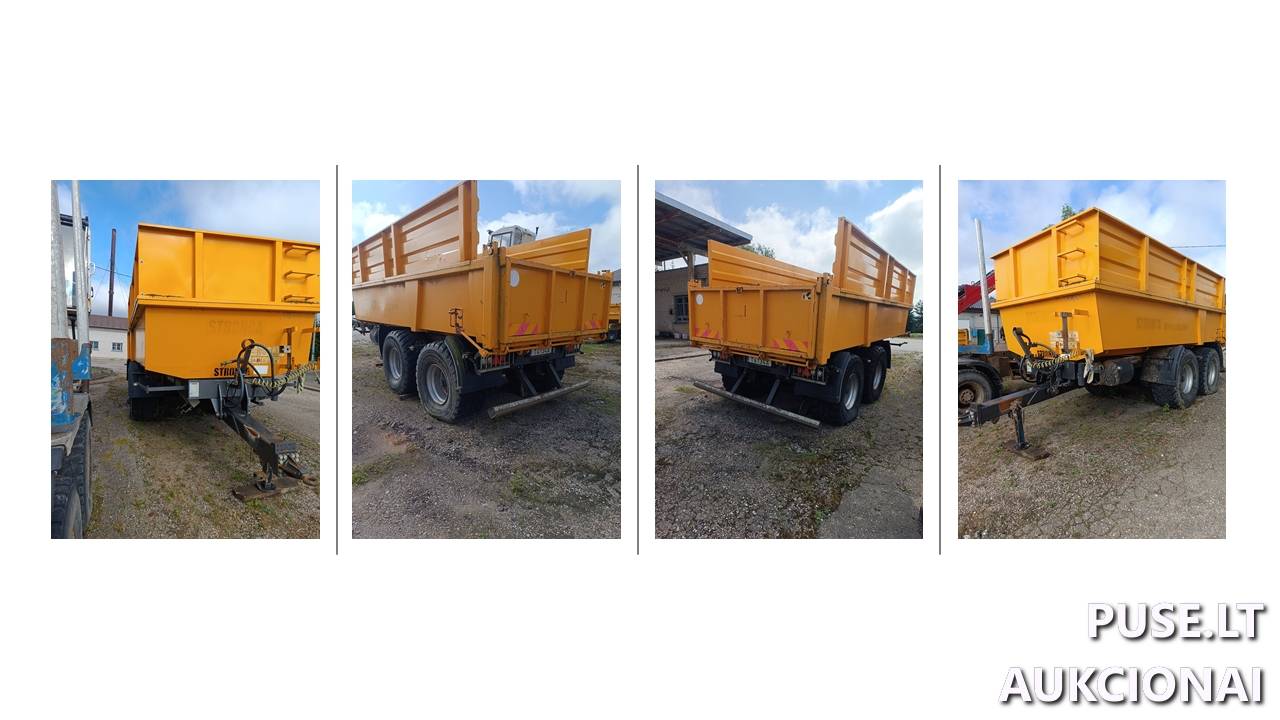 Traktoriaus puspriekabė STRONGA  DL800 Inv. nr. 33-123419 Traktoriai, savaeigės mašinos, priekabos, puspriekabės 1