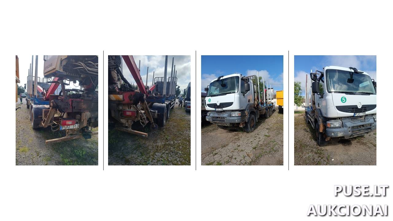 RENAULT KERAX 430.26  su hidrauliniu pakrovimo kranu Epsilon M120L97 Inv. Nr. 33-124158 Traktoriai, savaeigės mašinos, priekabos, puspriekabės 3