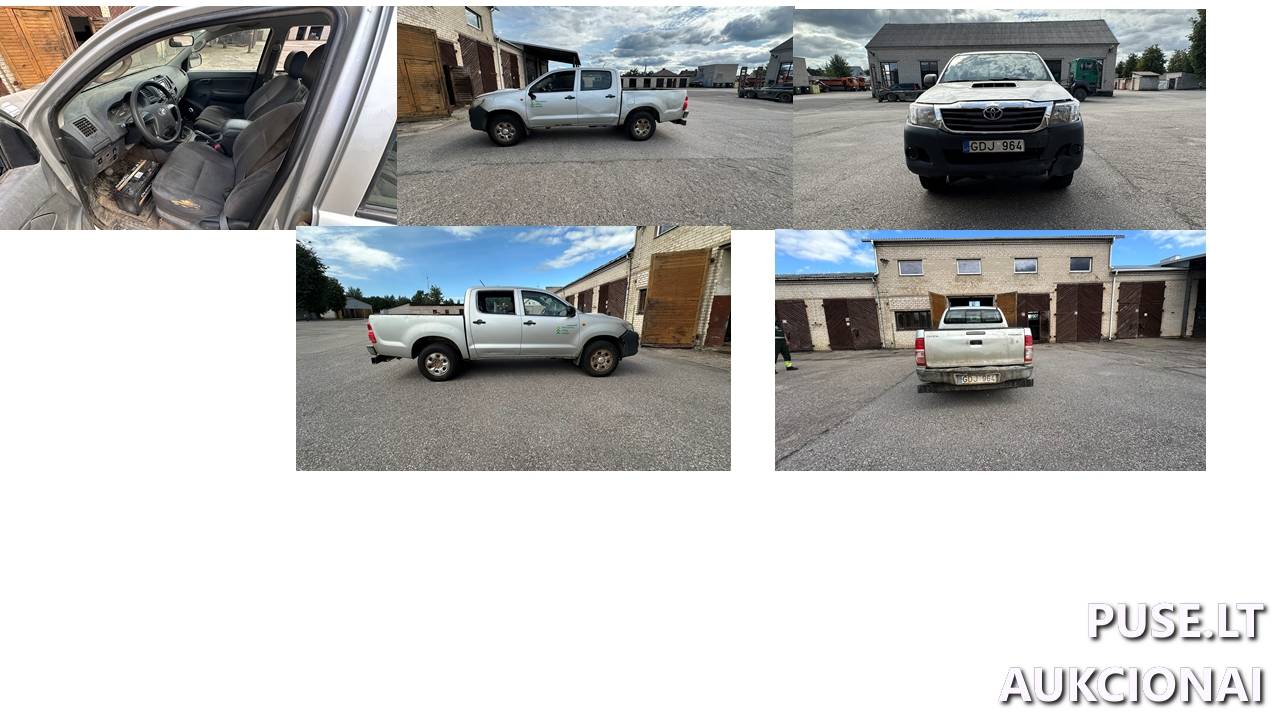 Lengvasis automobilis TOYOTA HILUX Inv. nr. 32-26010359 Traktoriai, savaeigės mašinos, priekabos, puspriekabės 1