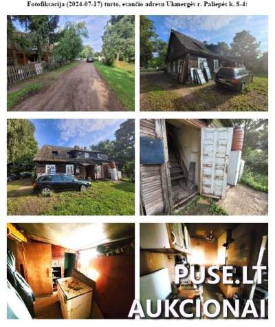 Butas Ukmergės rajone, Paliepės kaime 51 kv.m 2 kambariai už 2700 EUR, 1940 m. statybos