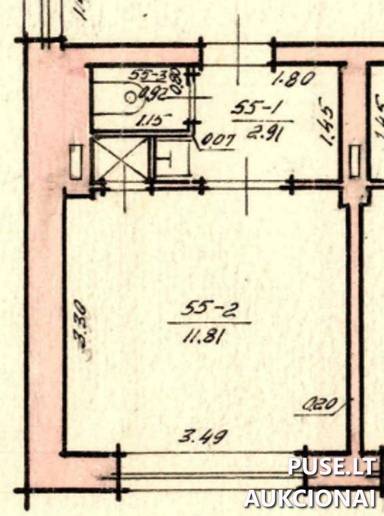 Kambarys Patalpos/Butai K. Baršausko g. 75, 51387 Kaunas, Kauno m. sav. 12
