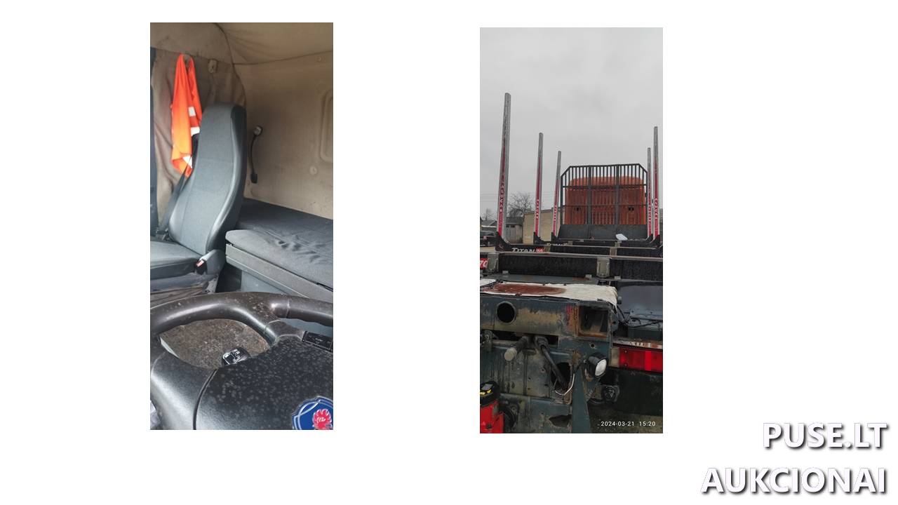 Vilkikas su manipuliatoriumi SCANIA  R Inv. nr. 30-1-50-453 Traktoriai, savaeigės mašinos, priekabos, puspriekabės 1