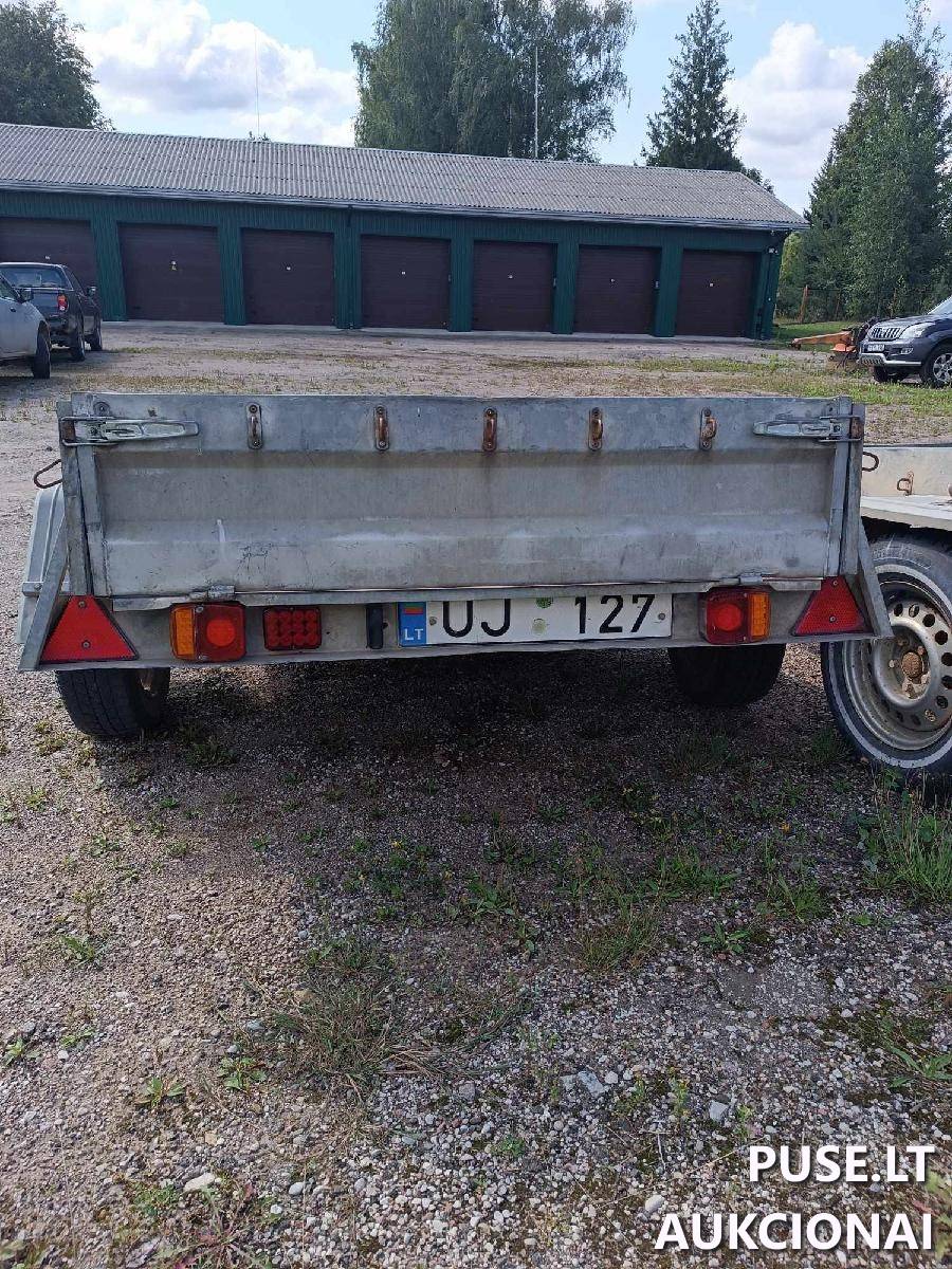 Priekaba SAURIDA 750 Inv. Nr. 27-150568 Traktoriai, savaeigės mašinos, priekabos, puspriekabės 1