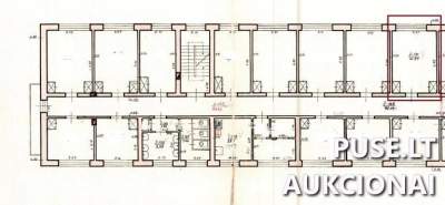 Kambarys (-ių dalis) Kaune, A. ir J. Gravrogkų g. 17, pradinė kaina 17900 EUR