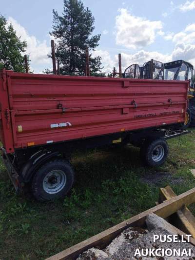 Traktoriaus priekaba METAL-FACH T710/1 aukcionas Šakių r. pradinė kaina 800 EUR