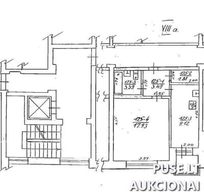 1 kambario butas Visagine, Taikos pr. 88, pradinė kaina 12000 EUR - Valstybės banko aukcionas