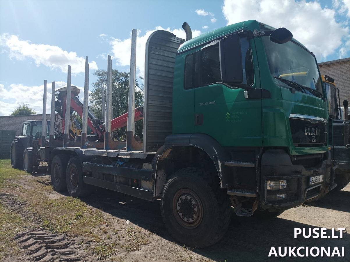 Automašina MAN TGS 33.480 (medienvežis) Inv. nr. 24-42811 Traktoriai, savaeigės mašinos, priekabos, puspriekabės 2