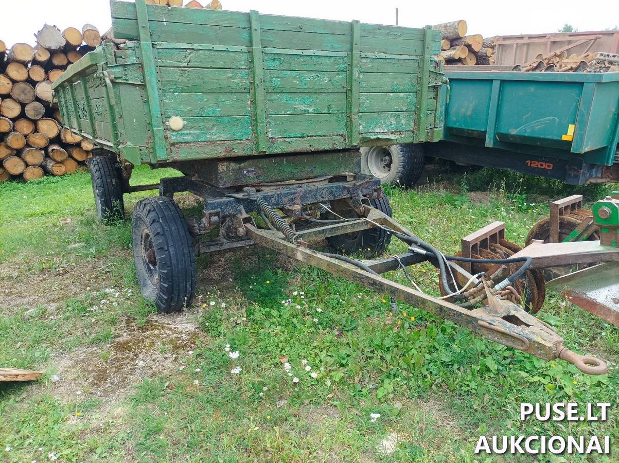 Traktoriaus priekaba TAŠKENTO TG 2PTS 4 Inv. Nr.24-42333 Traktoriai, savaeigės mašinos, priekabos, puspriekabės 2