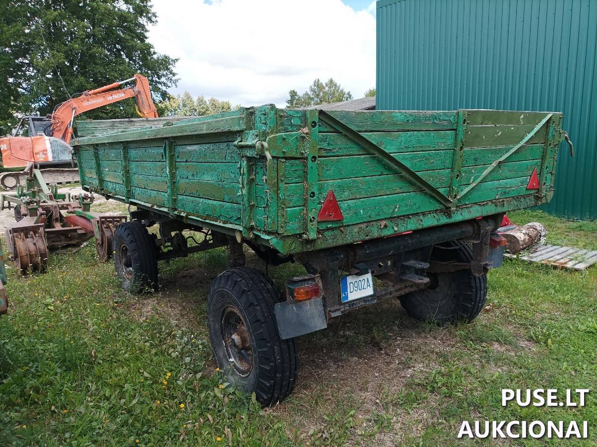 Traktoriaus priekaba TAŠKENTO TG 2PTS 4 Inv. Nr.24-42333 Traktoriai, savaeigės mašinos, priekabos, puspriekabės 4