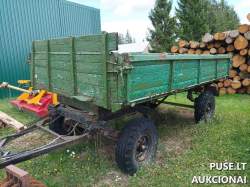 Traktoriai, savaeigės mašinos, priekabos, puspriekabės - Traktoriaus priekaba TAŠKENTO TG 2PTS 4 Inv. Nr.24-42333