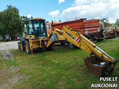 Ekskavatorinis krautuvas Komatsu 2011 m. aukcione pradine kaina 8040 EUR