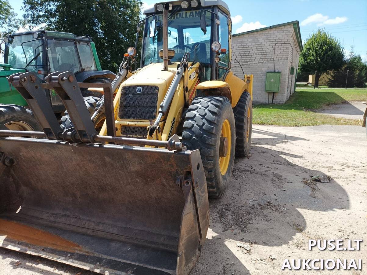 Ekskavatorinis krautuvas LB115 MS4PSC NEV HOLAND Inv. Nr. 24-42787 Traktoriai, savaeigės mašinos, priekabos, puspriekabės 3