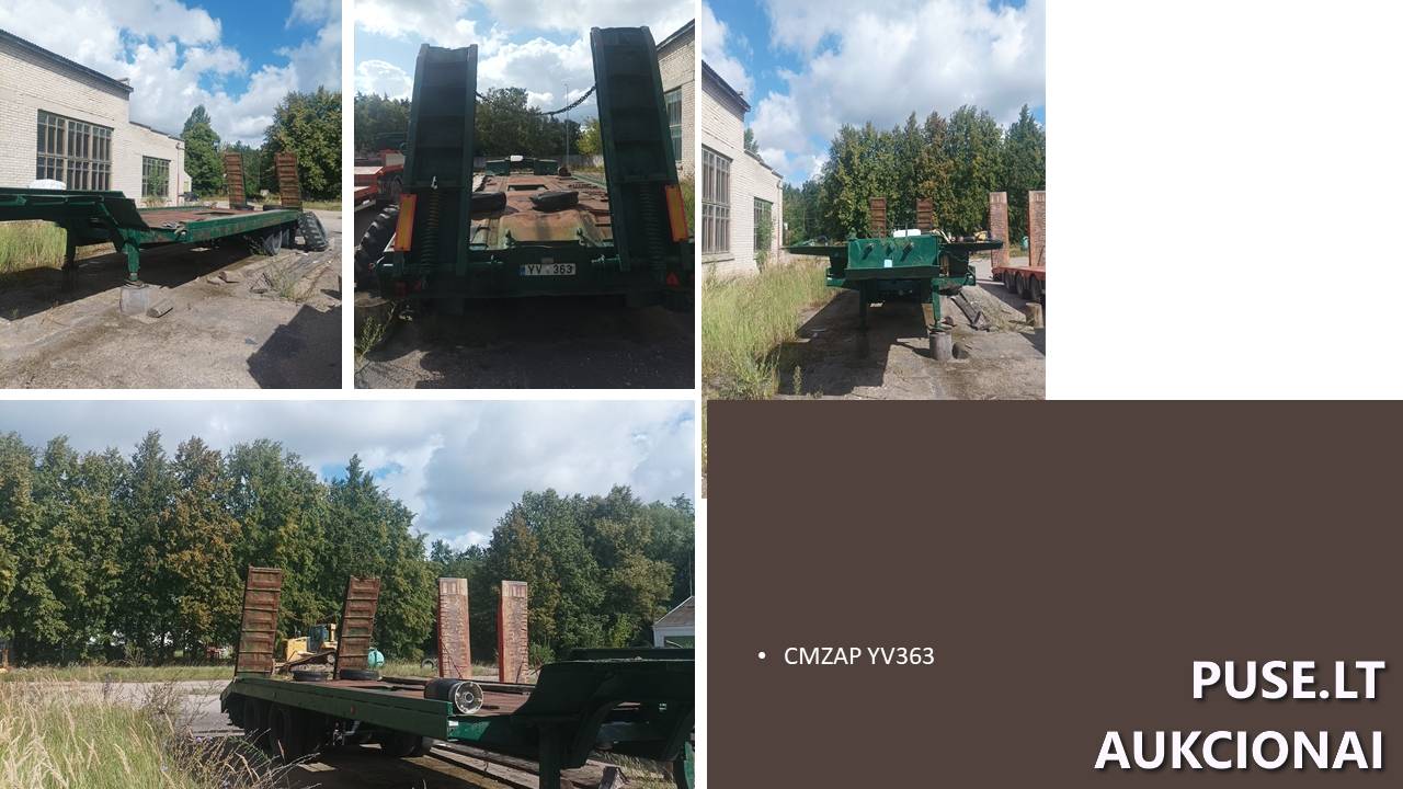 Tralas CMZAP Inv. Nr. 13-924 Traktoriai, savaeigės mašinos, priekabos, puspriekabės 1