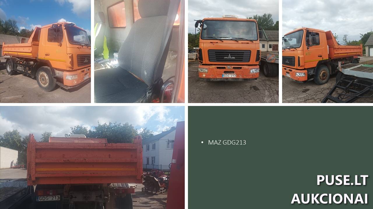 Sunkvežimis MAZ-5550V3 Inv. Nr. 23-50091 Traktoriai, savaeigės mašinos, priekabos, puspriekabės 1