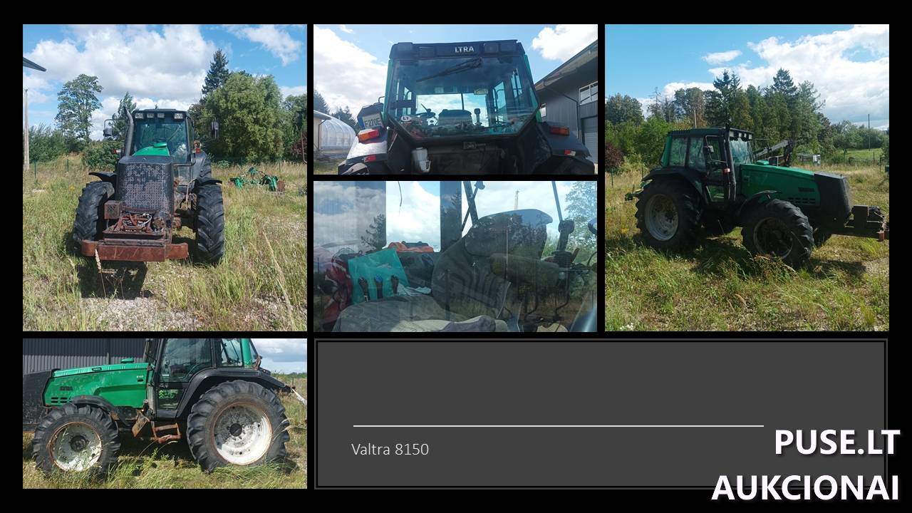 Ratinis traktorius  VALTRA-VALMET 8150 Inv. nr. 13-1636 Traktoriai, savaeigės mašinos, priekabos, puspriekabės 2