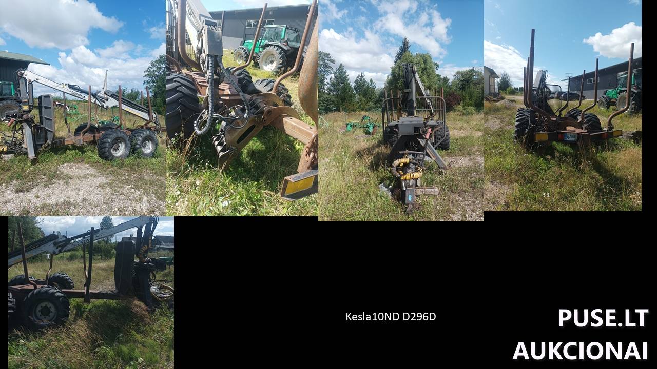 Savikrovę priekabą Kesla 10ND su manipuliatoriumi Inv. Nr. 24-42899 Traktoriai, savaeigės mašinos, priekabos, puspriekabės 1