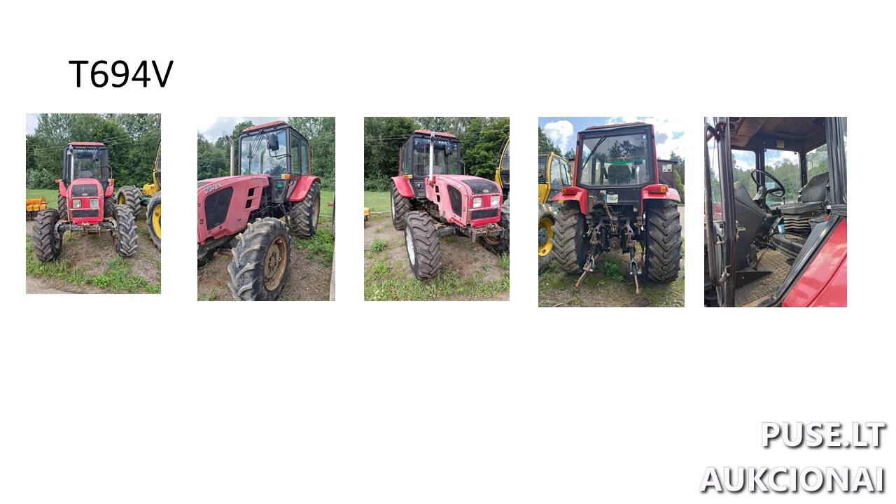 Ratinis traktorius MTZ 952.4 Inv. Nr. 22-1839 Traktoriai, savaeigės mašinos, priekabos, puspriekabės 1