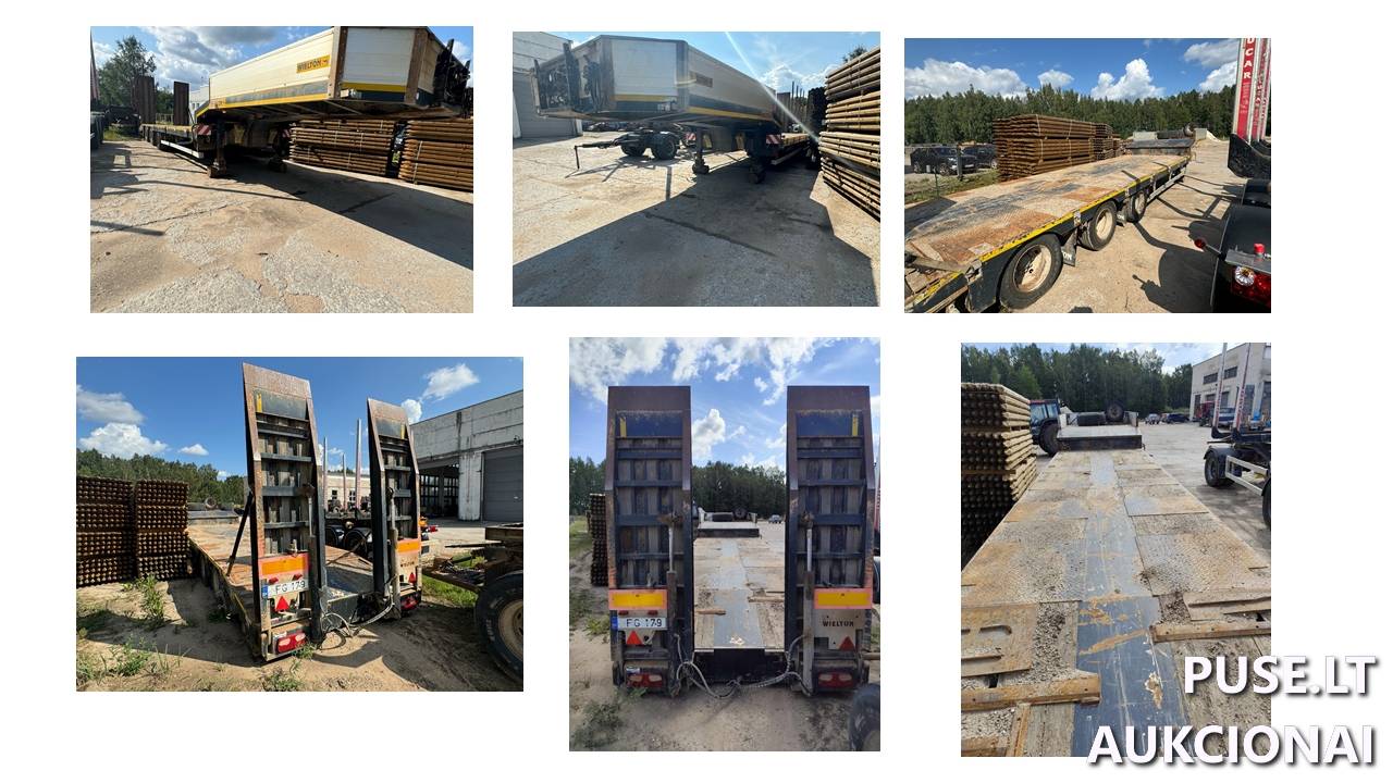 Puspriekabė - Tralas WIELTON NJ3E Inv. nr. 08-150858 Traktoriai, savaeigės mašinos, priekabos, puspriekabės 1