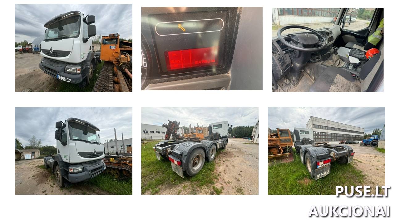 Vilkikas RENAULT	KERAX 460.35 Inv. nr. 13-2141T Traktoriai, savaeigės mašinos, priekabos, puspriekabės 1
