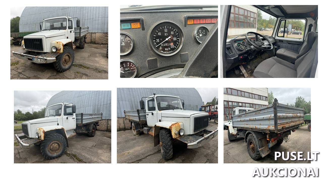 Savivartis GAZ 33081 Inv. Nr. 21-2208 Traktoriai, savaeigės mašinos, priekabos, puspriekabės 1