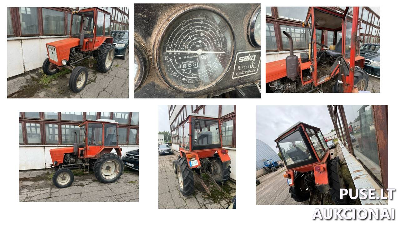 Ratinis traktorius MTZ T-30-69 Inv. nr. 21-0218 Traktoriai, savaeigės mašinos, priekabos, puspriekabės 1