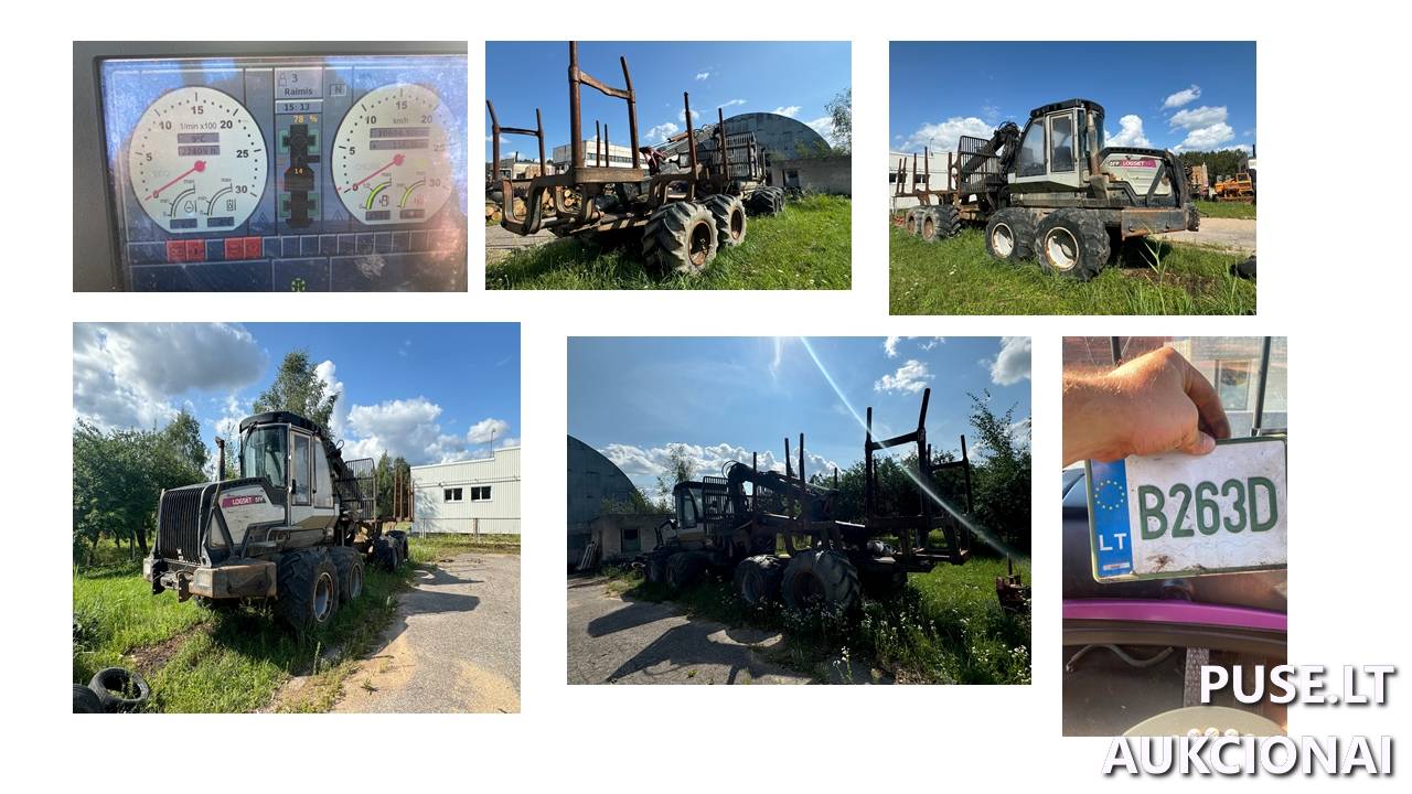 Medvežis	LOGSET	5FP Inv. Nr. 08-142896 Traktoriai, savaeigės mašinos, priekabos, puspriekabės 1