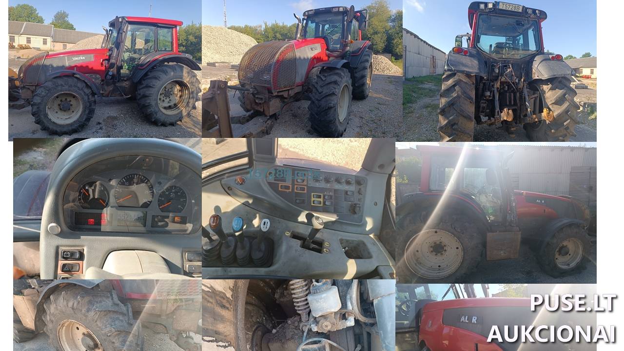 Ratinis traktorius Valtra T133H Inv. Nr. 08-142885 Traktoriai, savaeigės mašinos, priekabos, puspriekabės 1
